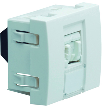 HAGER WS220 SYS PRESA RJ45 CAT.6 UTP 2 MOD BL